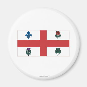 Montreal flagga magnet