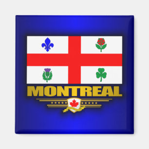 Montreal flagga magnet