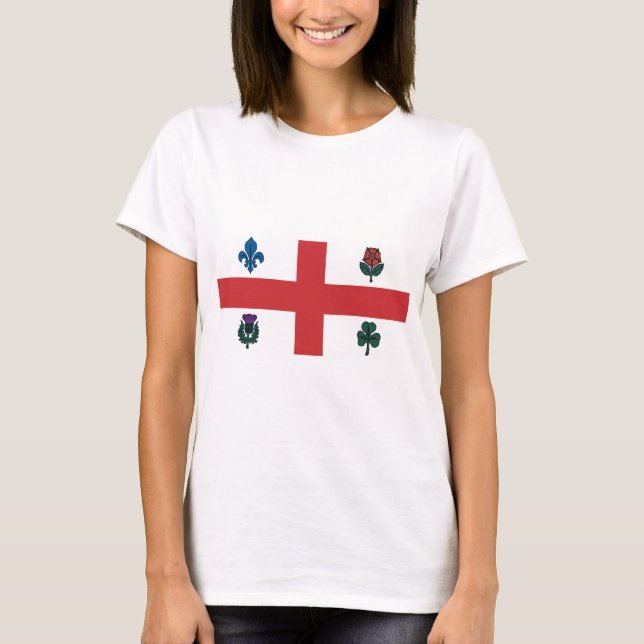 Montreal flagga tee shirt (Framsida)