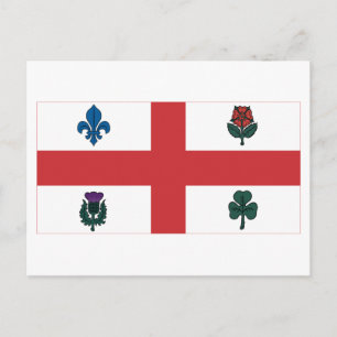 Montreal Flagga Vykort
