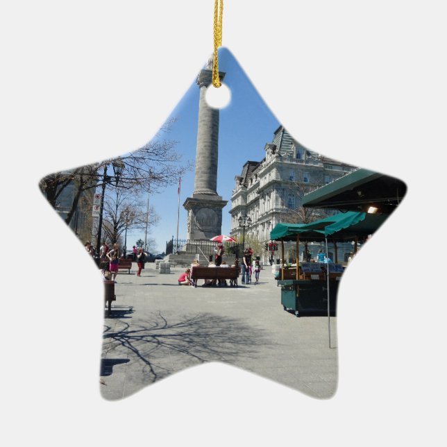 Montreal gammal port julgransprydnad keramik (Framsidan)