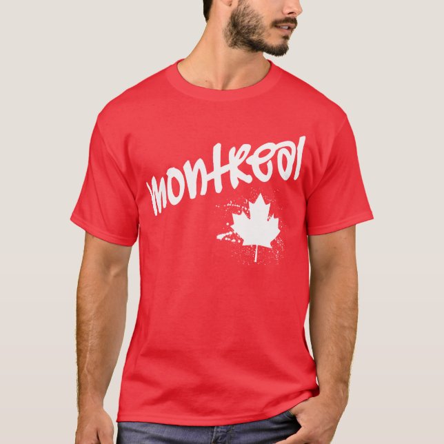 Montreal Graffiti Tee Shirt (Framsida)