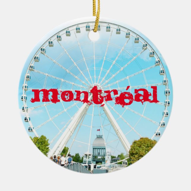 Montréal Grande Roue Ceramic Ornament (Framsidan)