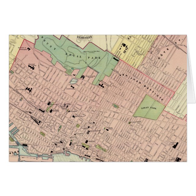 Montreal Hälsningskort (Framsidan Horizontal)