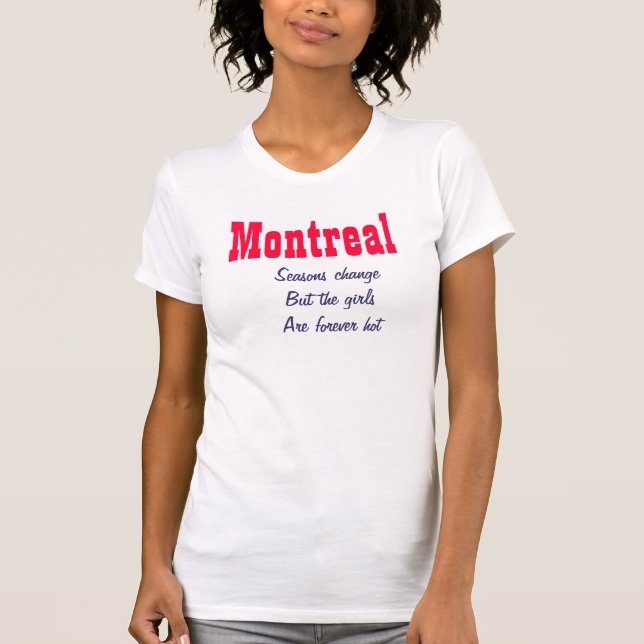 Montreal hett-flickor t-shirt (Framsida)