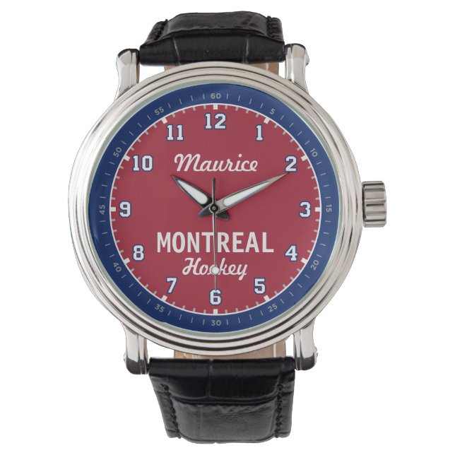 Montreal Hockey, 12 timmars bevakning Armbandsur (Framsida)