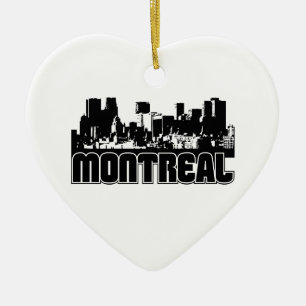 Montreal horisont julgransprydnad keramik