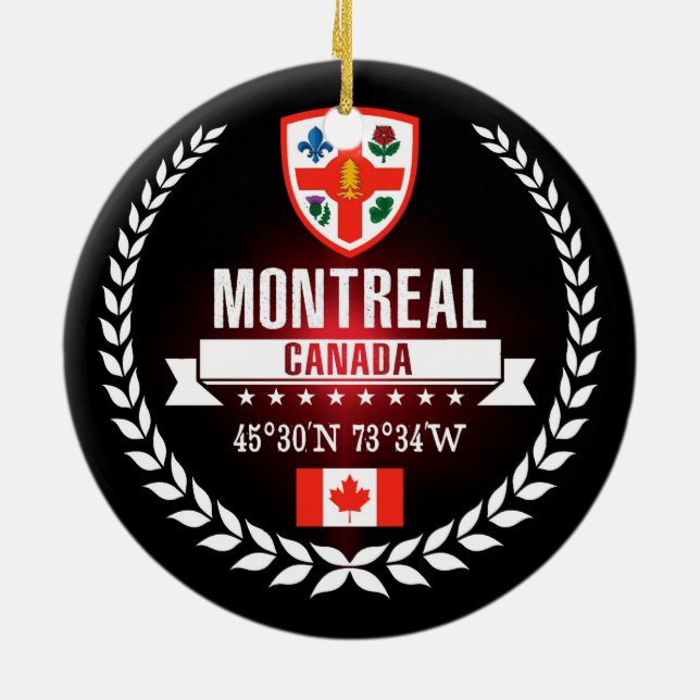 Montreal Julgransprydnad Keramik (Baksidan)