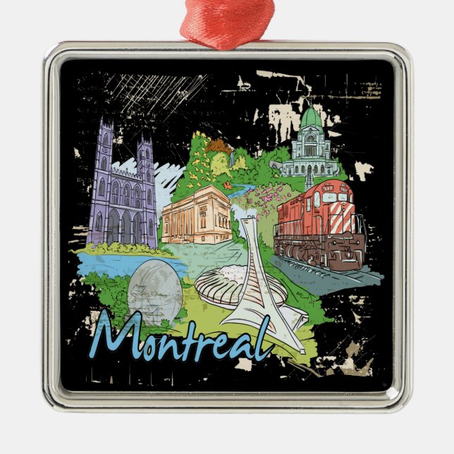 Montreal Julgransprydnad Metall (Framsidan)