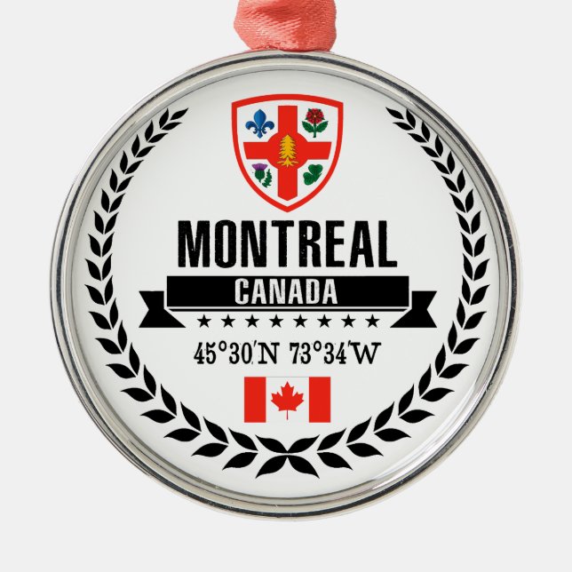 Montreal Julgransprydnad Metall (Framsidan)