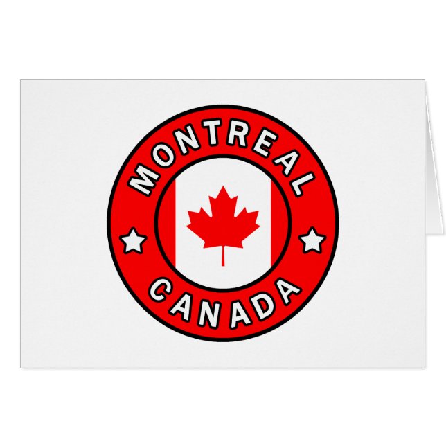 Montréal Kanada Hälsningskort (Framsidan Horizontal)