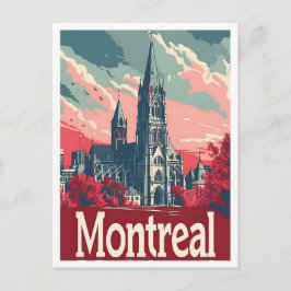 Montreal Kanada Konst vintage Resa Vykort