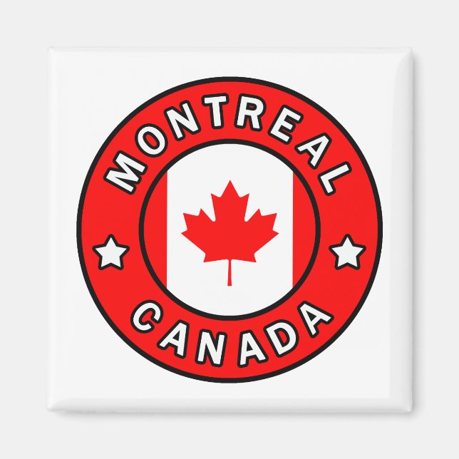 Montreal Kanada Magnet (Framsidan)