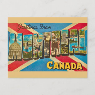 Montreal Kanada Retro vykort