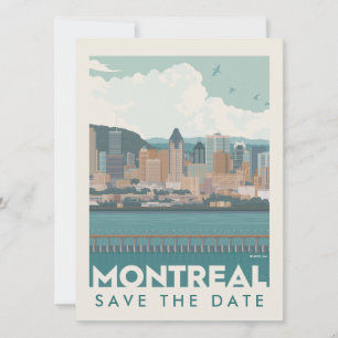 Montreal, Kanada Skyline Spara datumet