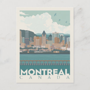 Montreal, Kanada Skyline Vykort