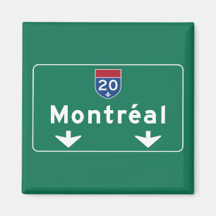 Montreal Kanada vägmärke Magnet