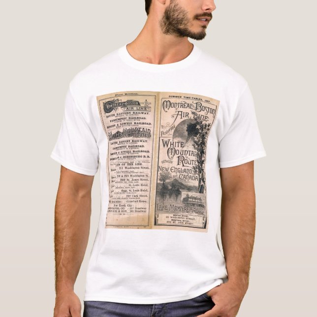 Montreal och Boston luft fodrar Tee Shirt (Framsida)