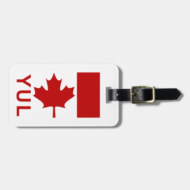 Montreal P.E.T bagagemärkre (tillfoga din kontakt Bagagebricka (Horisontell Framsida)