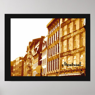 Montreal poster originalfotosepia-toner