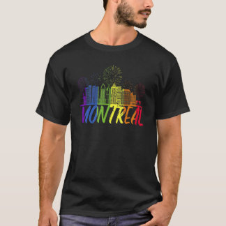 Montreal Pride Skyline Prideparad Montreal T Shirt