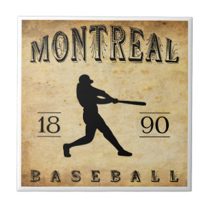 Montreal Quebec Kanada baseball 1890 Kakelplatta