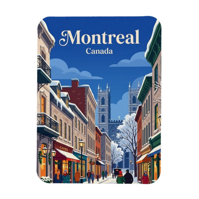 Montréal, Québec Kanada Magnet (Vertikal)