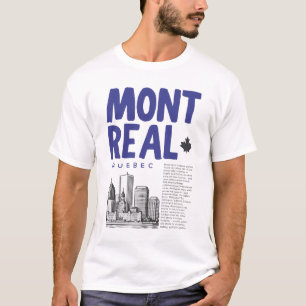 Montreal Quebec Kanada siluett T Shirt