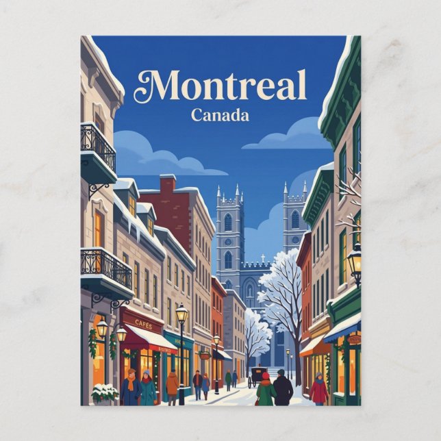 Montréal, Québec Kanada Vykort (Framsida)