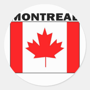 Montreal Quebec Runt Klistermärke