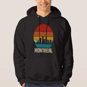 Montreal Siluett Quebec Kanada Vintage Retro Pride Hoodie