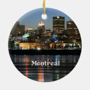 Montreal Skyline Julgransprydnad Keramik