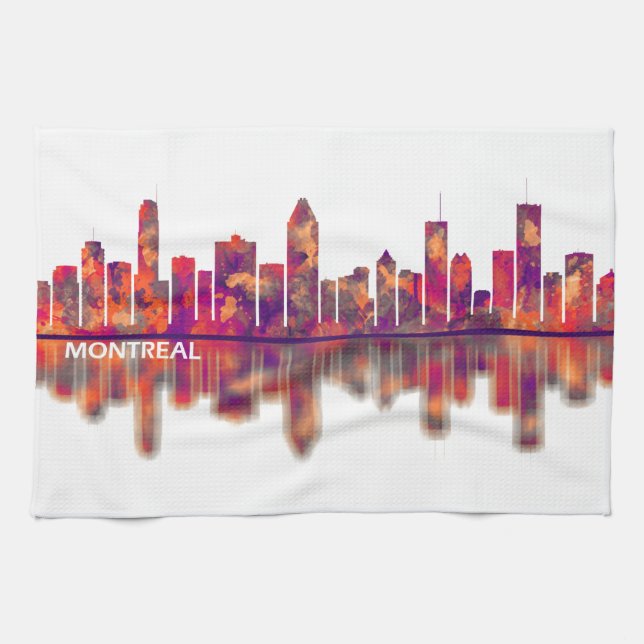 Montreal Skyline Kökshandduk (Horisontell)