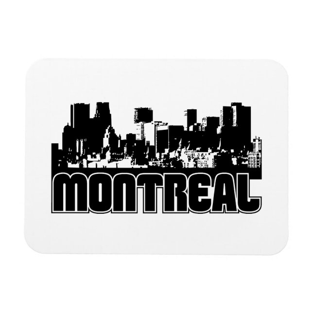 Montreal Skyline Magnet (Horisontell)