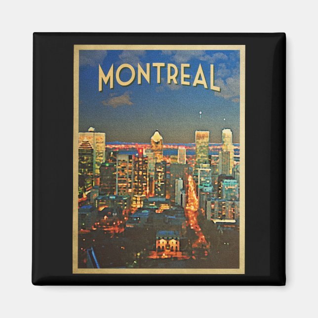 Montreal Skyline Magnet (Framsidan)