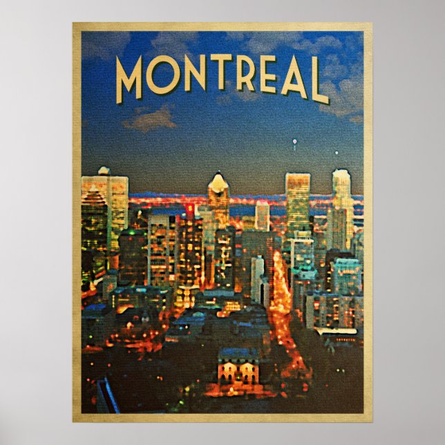 Montreal Skyline Poster (Framsidan)