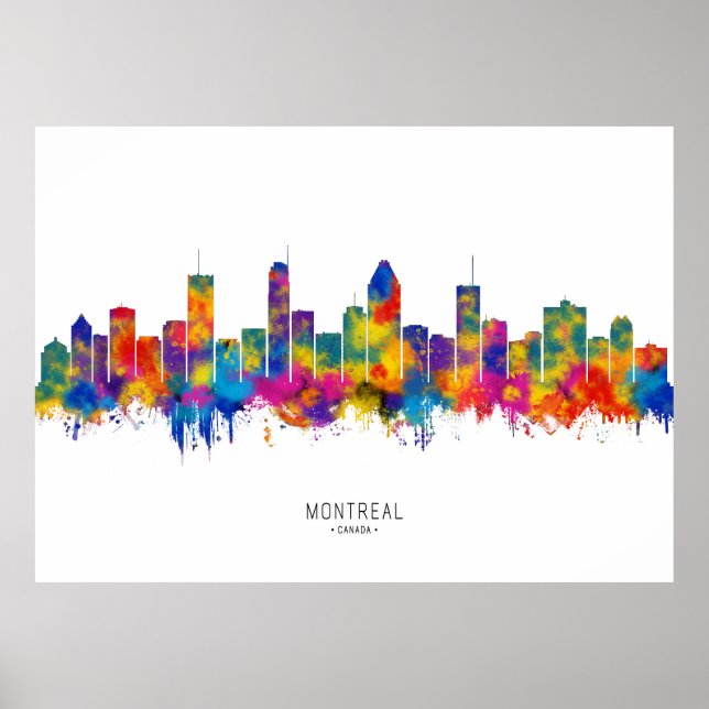 Montreal Skyline Poster (Framsidan)