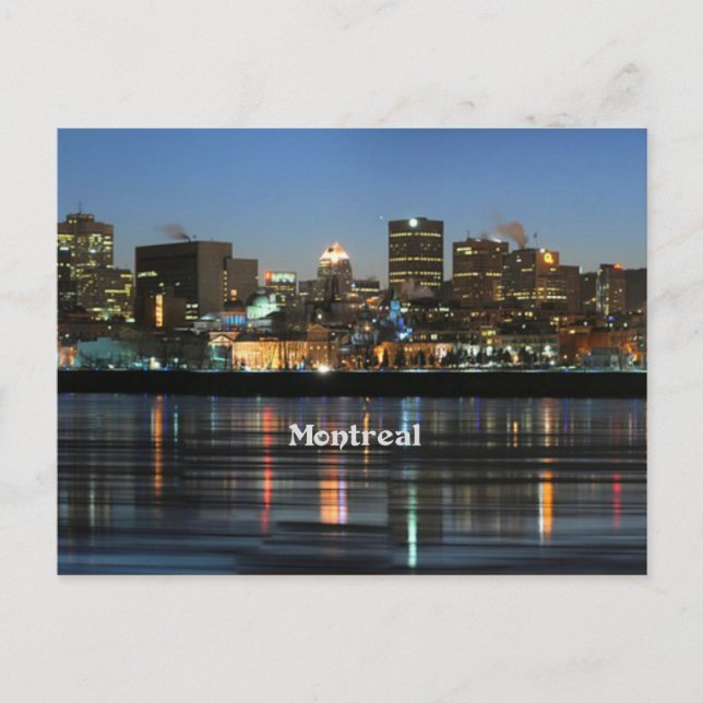Montreal Skyline Vykort (Framsida)