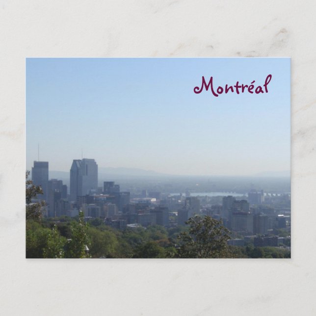 Montréal Skyline Vykort (Framsida)
