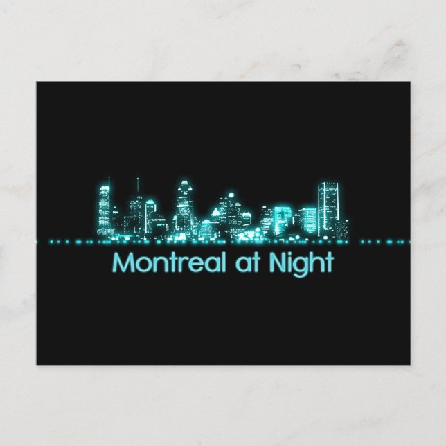 Montreal Skyline Vykort (Framsida)