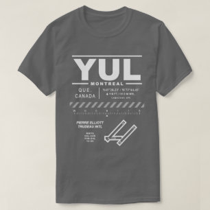 Montreal Trudeau Internationell flygplats YUL T-Sh Tee