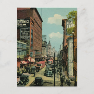 Montreal upptagen St. Catherine Street 1920s Vykort