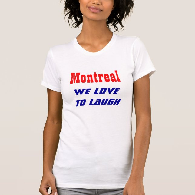 Montreal vi kärlek skrattar åt tee (Framsida)