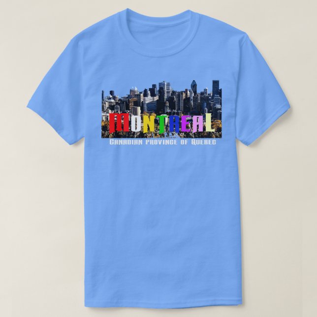 Montrealprovinsen Quebec Kanada T Shirt (Design framsida)
