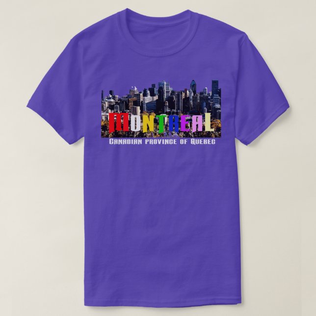 Montrealprovinsen Quebec Kanada T Shirt (Design framsida)