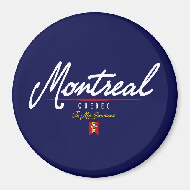 Montrealskript Magnet (Framsidan)