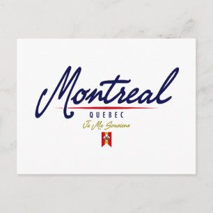 Montrealskript Vykort
