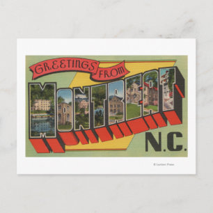 Montreat, North Carolina - Large Brev Scenes Vykort