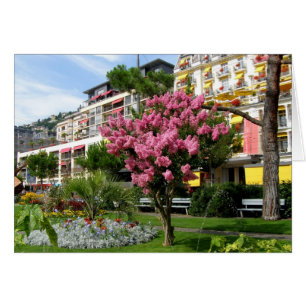 Montreux i Schweiz-kort Hälsningskort