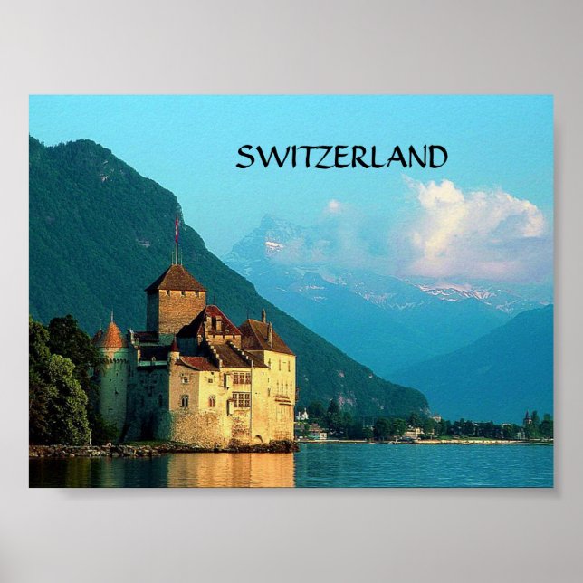 MONTREUX, SCHWEIZ POSTER (Framsidan)